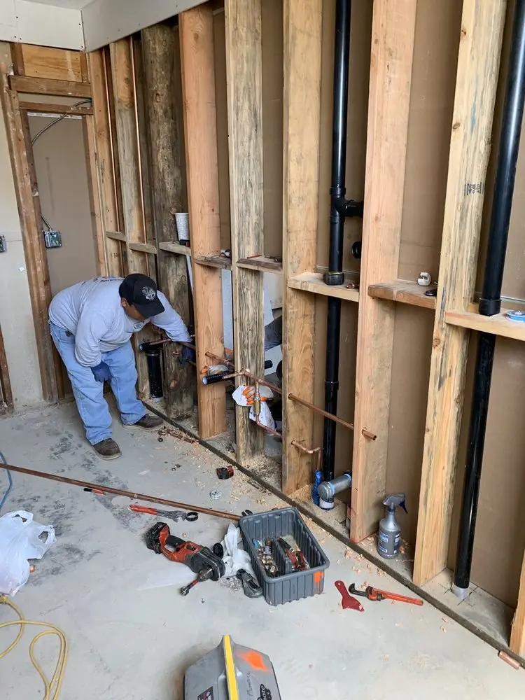 Commercial rough-in plumbing for Water Heater Replacement in East Rockhill